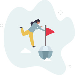 Value proposition, company value in marketing term of benefit for customer to buy product and service, quality or advantage concept.flat character life .