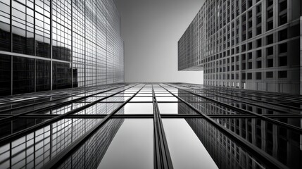 Modern Architecture Skyscrapers Reaching for the Sky.