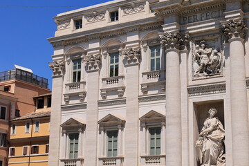 Blick in das Zentrum der Stadt Rom in Italien	