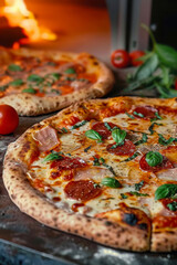 Real Italian pizza is cooked in a wood-fired oven