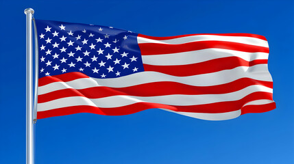 Obraz premium High-Resolution Image of the United States Flag