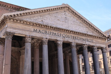 Blick in das Zentrum der Stadt Rom in Italien	