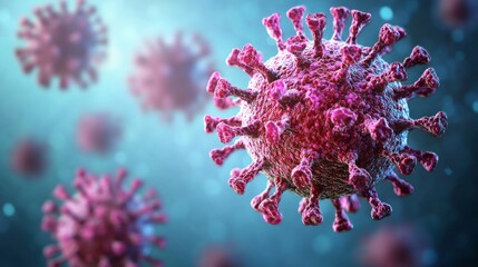 3d rendered illustration of a virus