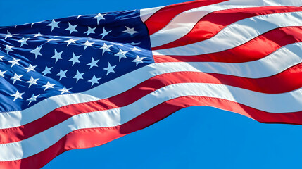 Fototapeta premium High-Resolution Image of the United States Flag