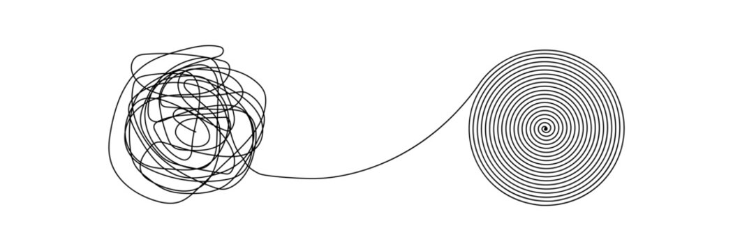 Untangling the tangled tangle. Chaos in thoughts, concept psychology, mental health, ordering the inner world.  