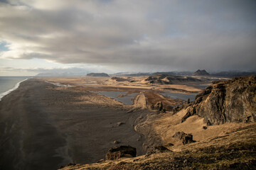 Drholaley beach, also known as “The Endless Beach”, in south Iceland