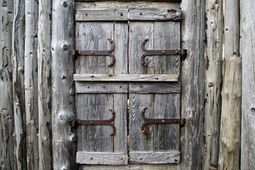 an old wooden window