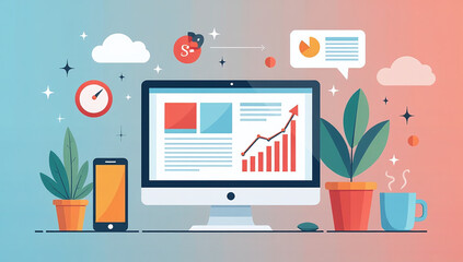 marketing efforts target various areas including seo media ad campaigns conversions sales