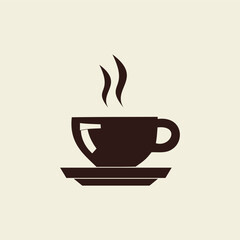 Minimalist Coffee Cup Vector Icon