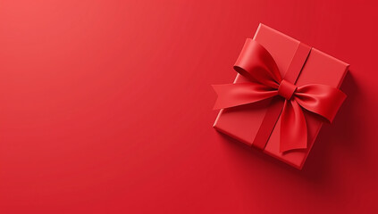 red bow adorned gift card features beautiful vector illustration style design element promotional use various marketing