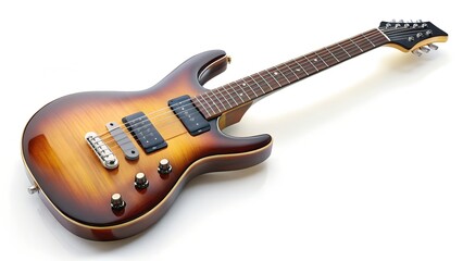 electric guitar isolated on white  background