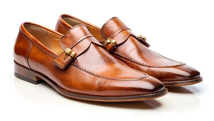 brown leather shoes