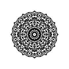  Mandala Coloring book line art vector illustration. Vector abstract mandala pattern. Hand drawn doodle mandalas coloring book