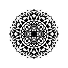  Mandala Coloring book line art vector illustration. Vector abstract mandala pattern. Hand drawn doodle mandalas coloring book