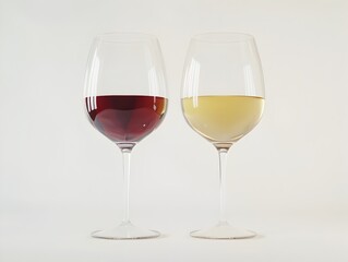 Two wine glasses with wine