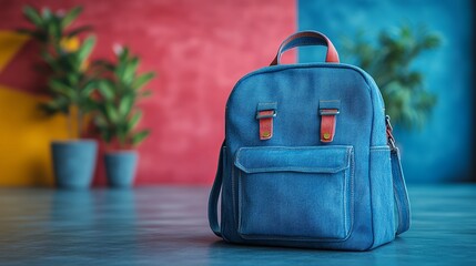 Eco-Friendly Upcycled Denim Backpack  Sustainable, Stylish, and Durable Bag for Everyday Use and Travel
