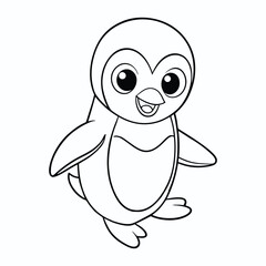 Obraz premium Penguin coloring page