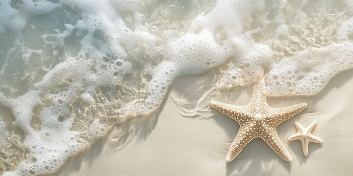 Seesterne am Sandstrand