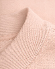 Nude Cotton Sweatshirt Close-Up Collar