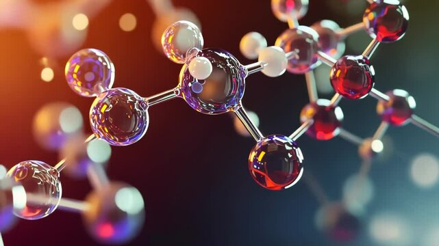 Exploring the vibrant world of molecular structures with detailed animations and captivating visuals