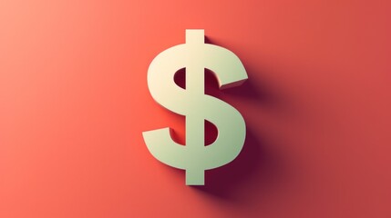 Obraz premium Dollar Sign Finance Currency Money Symbol 3D Render Business Economics Banking Investm