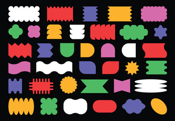Abstract geometric vector shapes and icons.