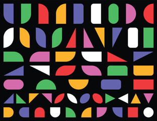 Abstract geometric vector shapes and icons.