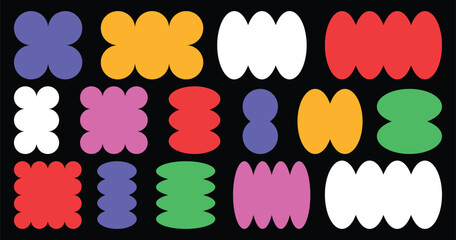 Abstract geometric vector shapes and icons.