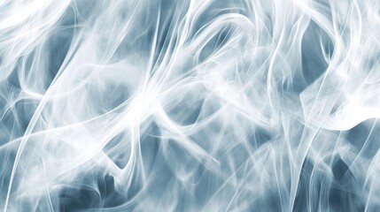 Abstract swirling smoke, ethereal, blue, white, background, design
