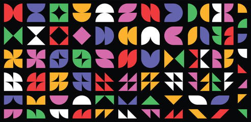 Abstract geometric vector shapes and icons.