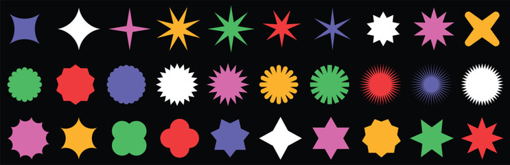 Abstract geometric vector shapes and icons.