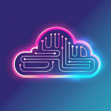 cloud computing concept illustration