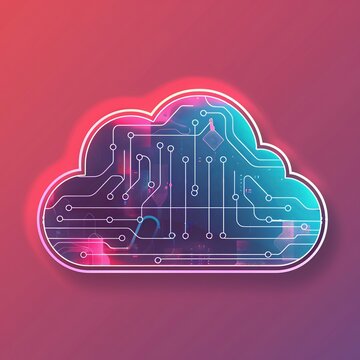 cloud computing concept illustration