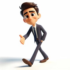 Businessman Offering Handshake - Professional businessman extending a handshake, symbolizing workplace etiquette, professional connections, and confident business relationships.