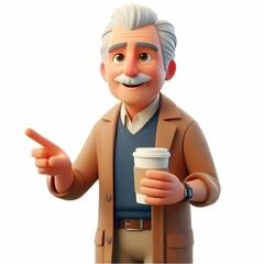 Businessman Pointing with Finger Gesture - Confident businessman pointing assertively, symbolizing leadership, clear business direction, and professional authority in dynamic workplace settings.