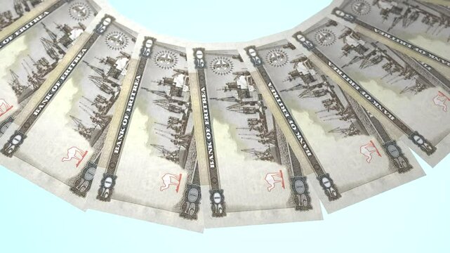 Ravishing Looping Design 50 Nakfa Curency of Eritrea