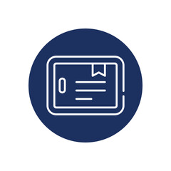 Tablet icon vector stock illustration