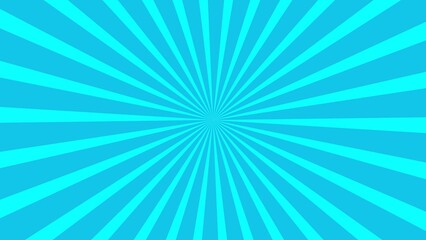 Vibrant Turquoise Sunburst Background