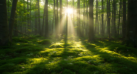 Fototapeta premium morning in the forest