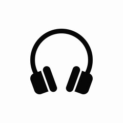 audio headset icon sign vector