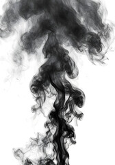 Smoke on isolated on transparent background, cut out, ai generated