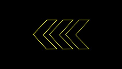 Stylized Left Arrows Design