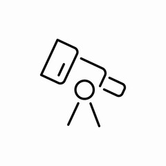 telescope view icon sign vector