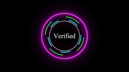 Glowing Verified Badge Design