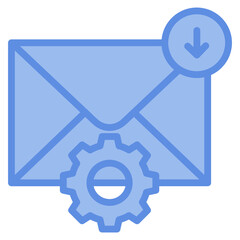 Email Setup Icon Element For Design
