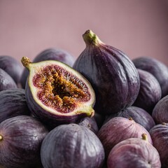 figs on a wooden table