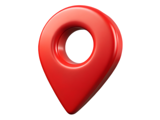 3D Red Map Pin Icon A Symbol of Location, Navigation, and Digital Wayfinding