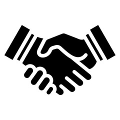 Welcome Handshake Icon Element For Design