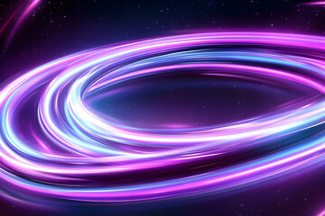 Obraz premium Abstract swirling light trails, cosmic background, energy, design element
