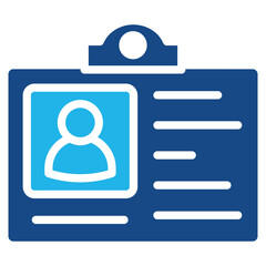 Fototapeta premium Employee Id Icon Element For Design